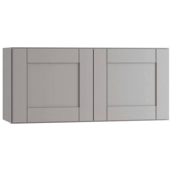 Mill's Pride Richmond Shaker Rta Wall Cabinet Double, Vesuvius Gray, 24"X18"X12" W2418-RVG