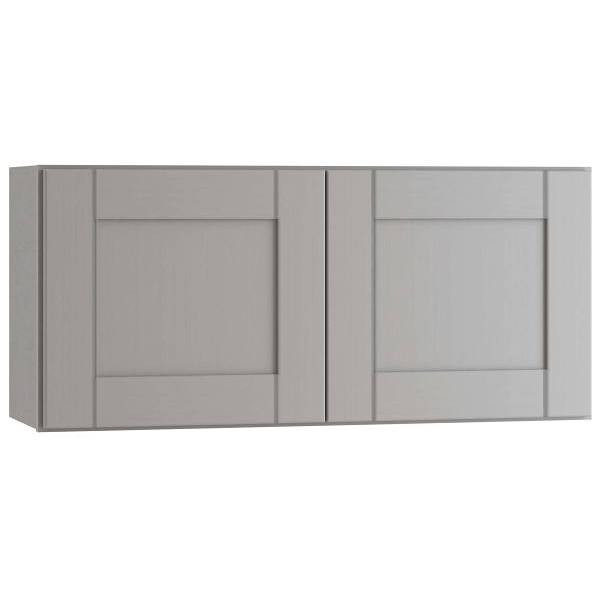 Mill's Pride Richmond Shaker Rta Wall Cabinet Double, Vesuvius Gray, 30"X18"X12" W3018-RVG
