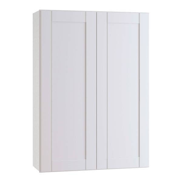 Mill's Pride Richmond Shaker Rta Wall Cabinet, Double, Verona White, 24"X42"X12" W2442-RVW