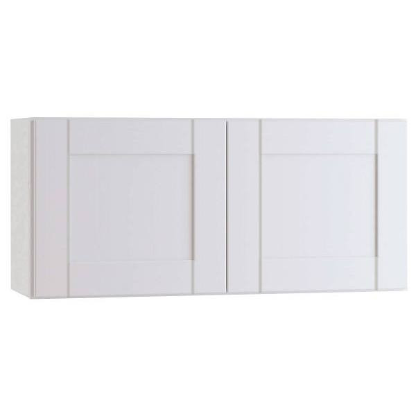 Mill's Pride Richmond Shaker Rta Wall Cabinet, Double, Verona White, 24"X18"X12" W2418-RVW