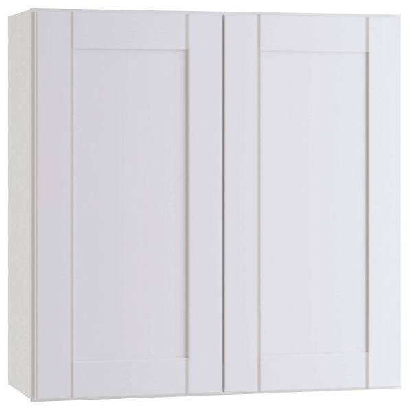 Mill's Pride Richmond Shaker Rta Wall Cabinet, Double, Verona White, 30"X30"X12" W3030-RVW