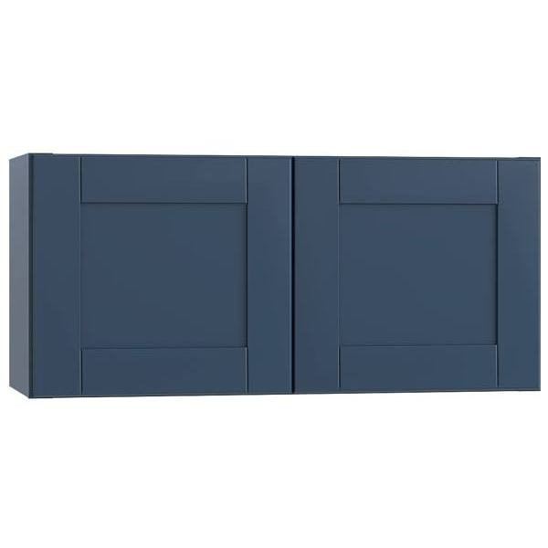 Mill's Pride Richmond Shaker Rta Wall Cabinet Double, Valencia Blue, 24"X12"X12" W2412-RVB