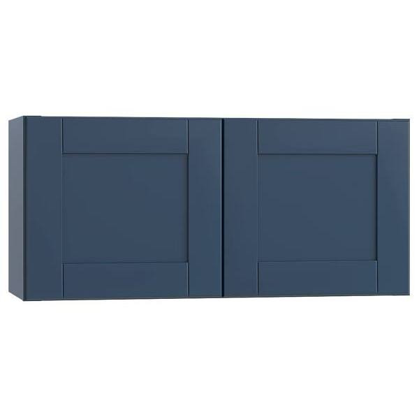 Mill's Pride Richmond Shaker Rta Wall Cabinet Double, Valencia Blue, 30"X12"X12" W3012-RVB