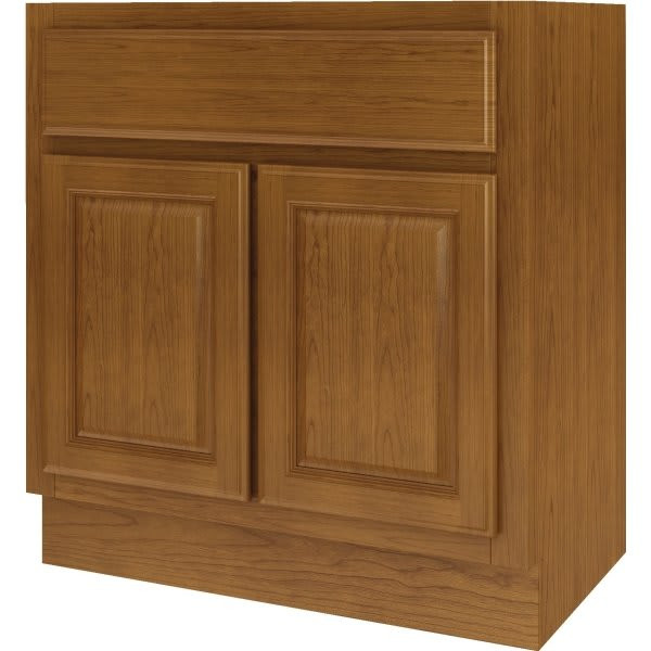 Seasons Bath Vanity Base Cabinet, 30w X 34-1/2h X 18d, Caramel Finish