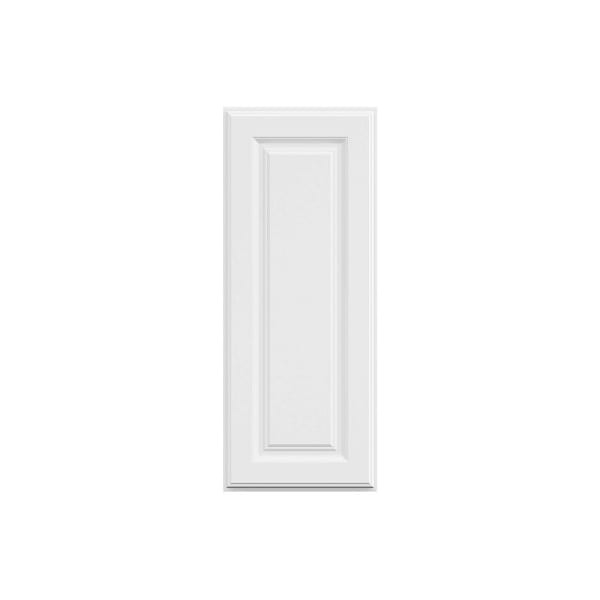 Hampton Bay 12in. W X 30in. H X 12in. D Hampton Raised Panel Assembled Wall Cabinet, Satin White
