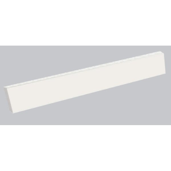 Swan White Solid Surface Side Splash 20-1/4" X 3" X 3/8"