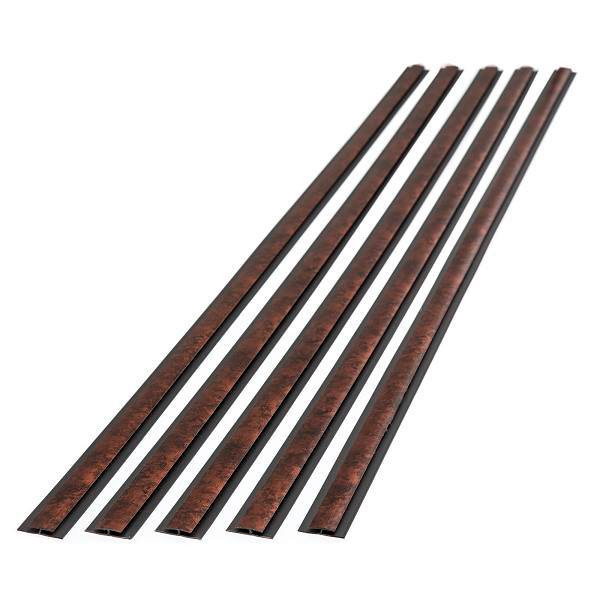 Fasade 47" Vinyl Divider Trim, Moonstone Copper, Package Of 5