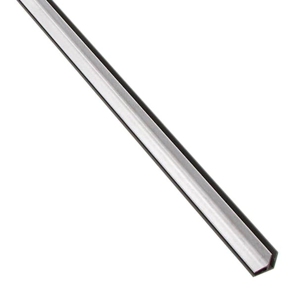 Palisade 94" Vinyl Backsplash Inside Corner Trim, Polar Frost, Package Of 5