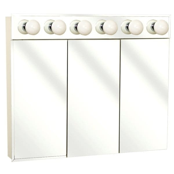 Zenith 36w X 30"H 6 Light Surface Mount Bevel Mirror Triview Mirrors