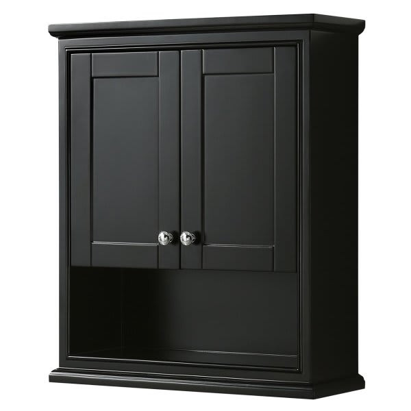 Wyndham Deborah 25 X 9 X 30 In Over The John Vanity Cabinet (Dark Espresso)