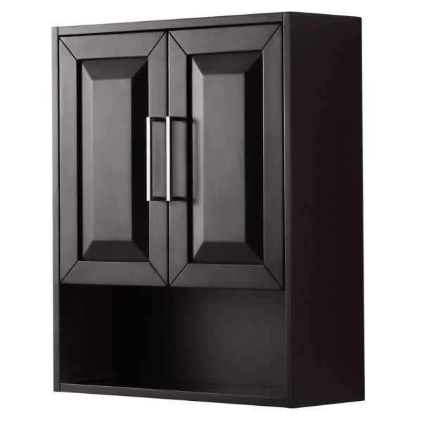Wyndham Daria 25 In. Over-The-John Vanity Cabinet (Dark Espresso)
