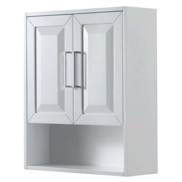 Wyndham Daria 25 X 9 X 30 In Over The John Vanity Cabinet (White)