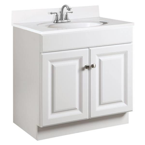 Design House Wyndham 24 In. W X 18 In. D Unassembled Vanity Cabinet Only, White