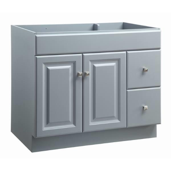 Design House Wyndham 36 In. W X 21 In. D Rta Bath Vanity Cabinet Only, Gray