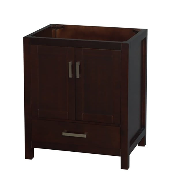 Wyndham Sheffield Espresso Wood Single Bathroom Vanity 30" X 22" Without Sink
