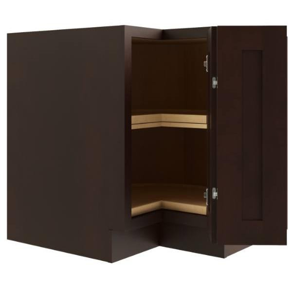 CNC CABINETRY Lazy Susan Corner Base Cabinet (R), Luxor Espresso