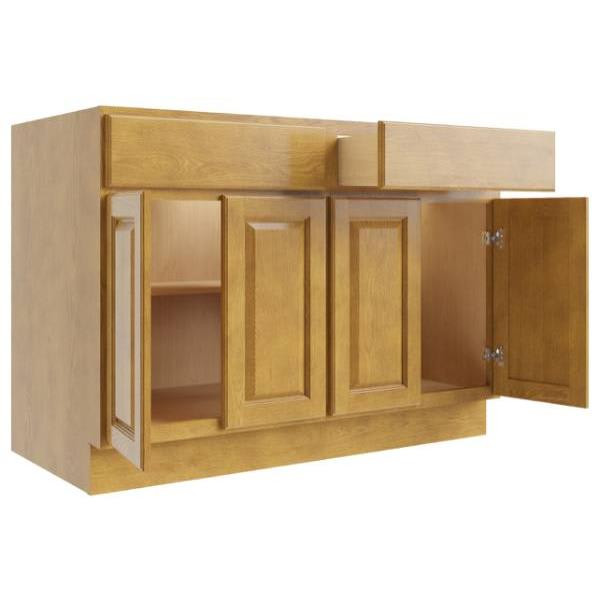 CNC CABINETRY Country Oak Base Cabinet 48w X 34.5h