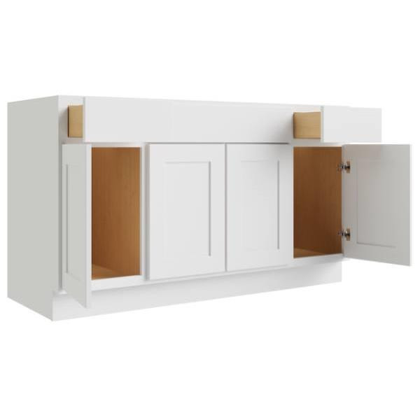 CNC CABINETRY Luxor White Base Cabinet 48w X 34.5h