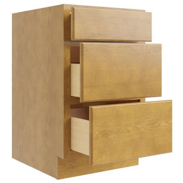 CNC CABINETRY Country Oak Drawer Base Cabinet 12w X 34.5h