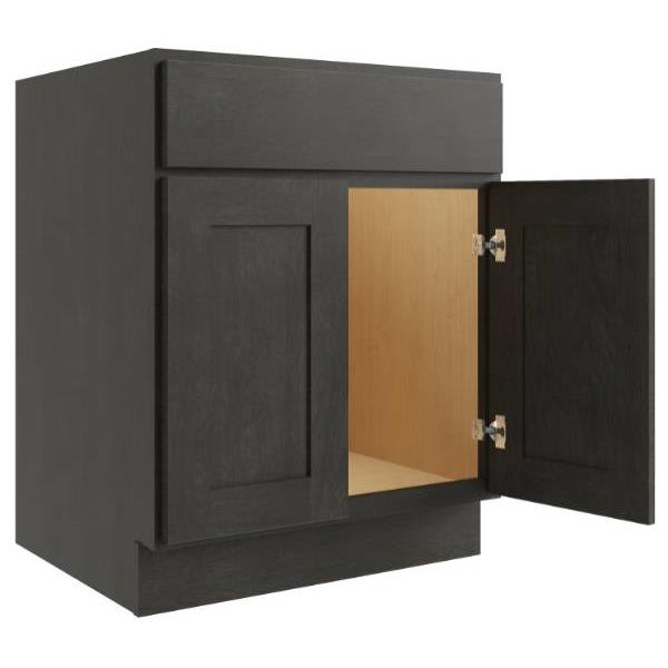 CNC CABINETRY Luxor Smoky Grey Sink Base Cabinet 27w X 34.5h