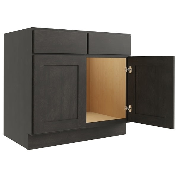 CNC CABINETRY Luxor Smoky Grey Sink Base Cabinet 39w X 34.5h