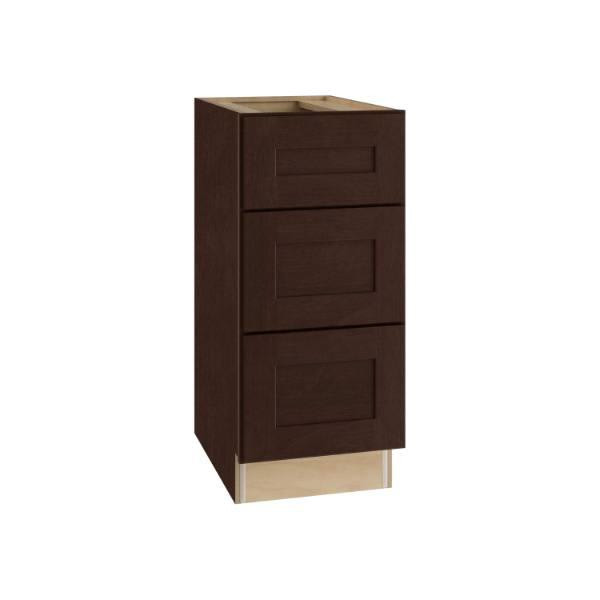 Newport 12 In. W X 21 In. D X 34.5 In. H Assembled Plywood Drawer Base Bath Cabinet Manganite With Soft Close