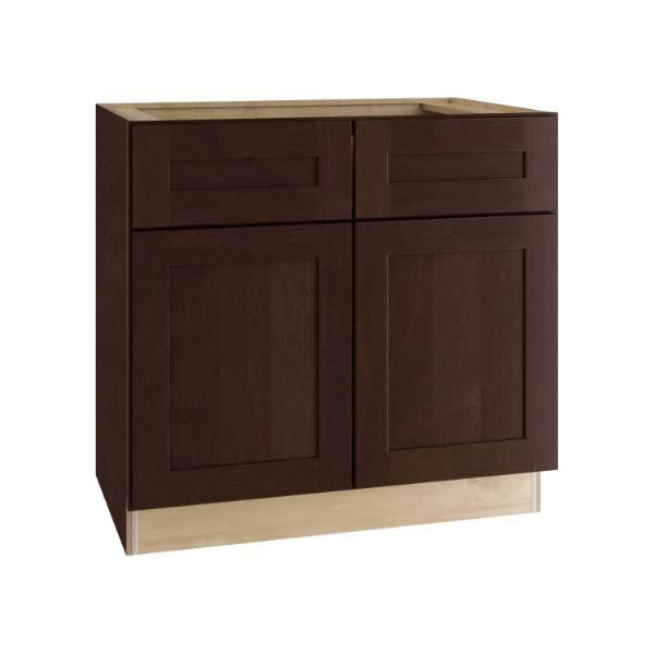 Newport 33 In. W X 21 In. D X 34.5 In. H Assembled Plywood Sink Base Bath Cabinet Manganite With Soft Close