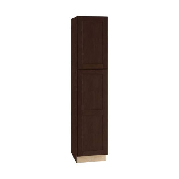 Newport 18 In. W X 24 In. D X 84 In. H Assembled Plywood Pantry Kitchen Cabinet Manganite With Soft Close LH