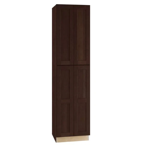 Newport 24 In. W X 24 In. D X 90 In. H Assembled Plywood Pantry Kitchen Cabinet Manganite With Soft Close