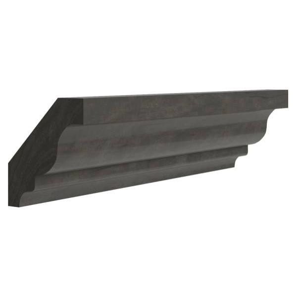 CNC CABINETRY Luxor Smoky Grey Crown Molding 2w X 96h