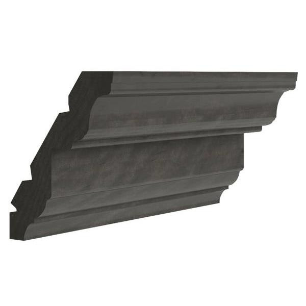 CNC CABINETRY Luxor Smoky Grey Royal Crown Molding 1w X 3.5h