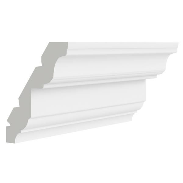 CNC CABINETRY Luxor White Royal Crown Molding 1w X 3.5h