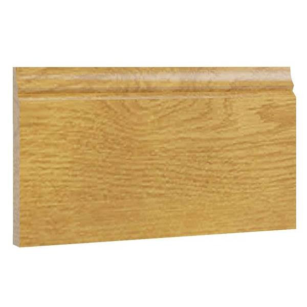 CNC CABINETRY Luxor Base Molding, 96"L X 4.5"H X 0.75"D, Shaker Misty Grey