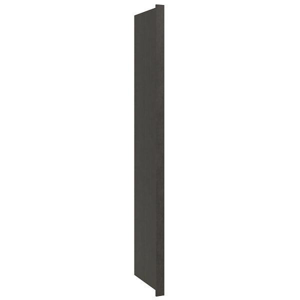 CNC CABINETRY 1 X 24 X 96 In. Luxor Refrigerator End Panel (Smoky Grey)