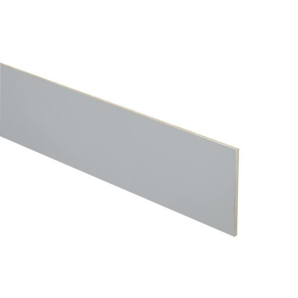 Express Shaker 96 In. W X 0.125 In. D X 4.5 In. H Matching Toe Kick In Veiled Gray