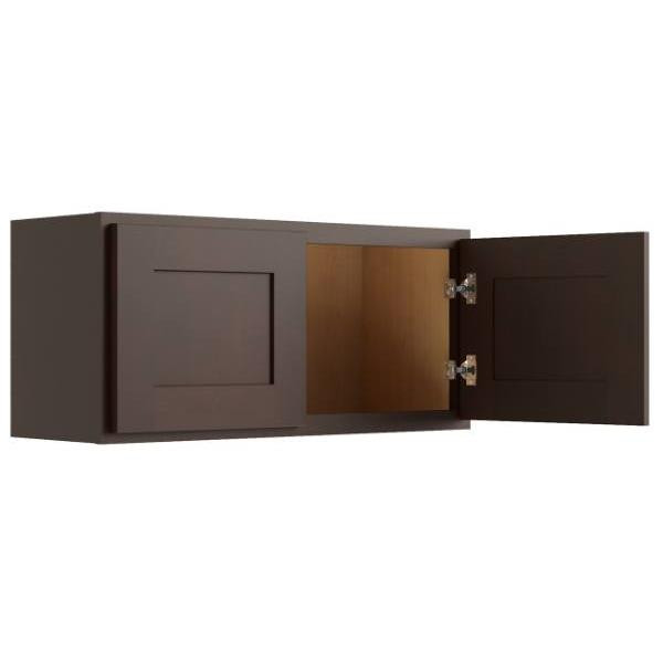 CNC CABINETRY 33" W X 12" H Wall Cabinet, Luxor Espresso