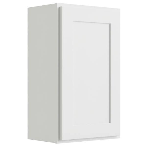 CNC CABINETRY 12" W X 30" H 1 Door Wall Cabinet, Luxor White