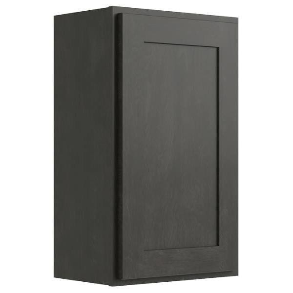 CNC CABINETRY 21" W X 30" H 1 Door Wall Cabinet, Luxor Smoky Grey