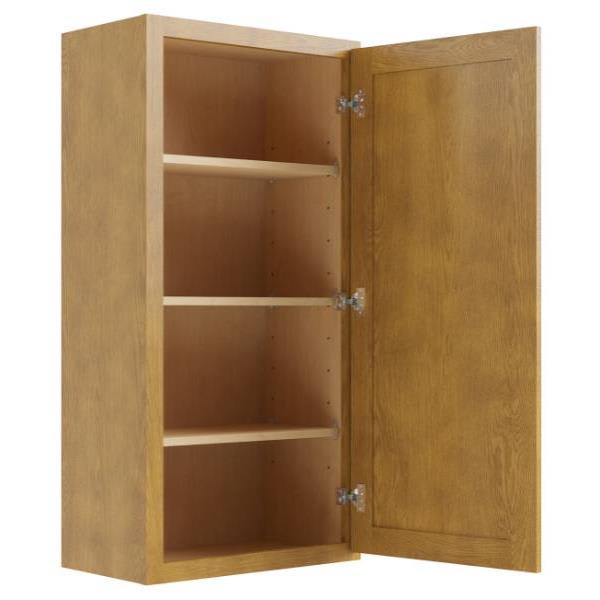 CNC CABINETRY Country Oak Wall Cabinet 18w X 42h