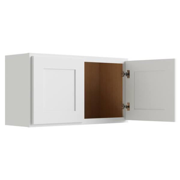 CNC CABINETRY Luxor White Wall Cabinet 27w X 18h