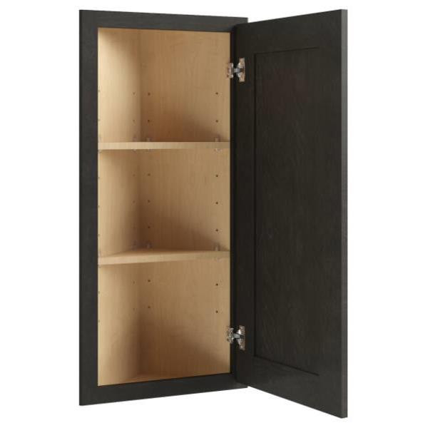 CNC CABINETRY Luxor Smoky Grey Wall End Cabinet 12.25w X 36h