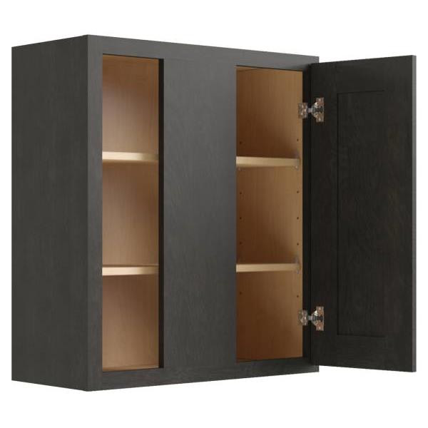 CNC CABINETRY Luxor Smoky Grey Blind Wall Cabinet 39w X 30h