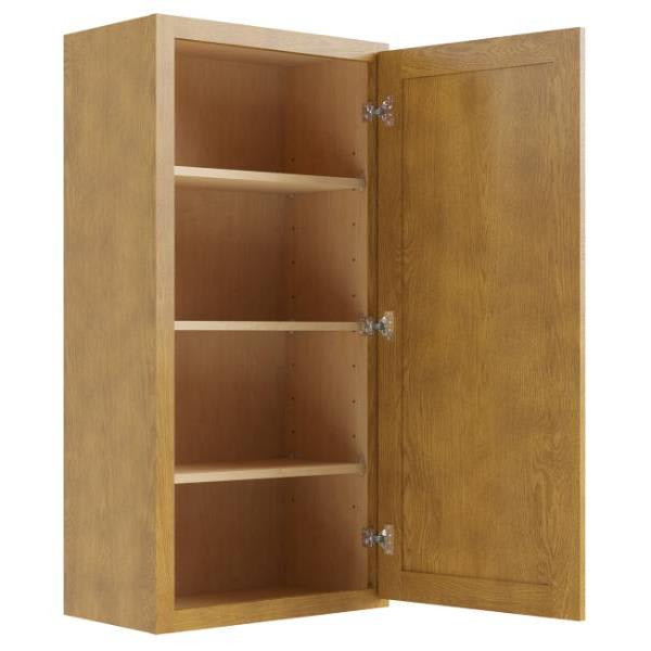 CNC CABINETRY Country Oak Wall Cabinet 15w X 42h