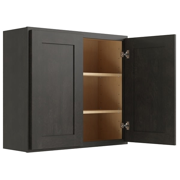 CNC CABINETRY Luxor Smoky Grey Wall Cabinet 18w X 42h