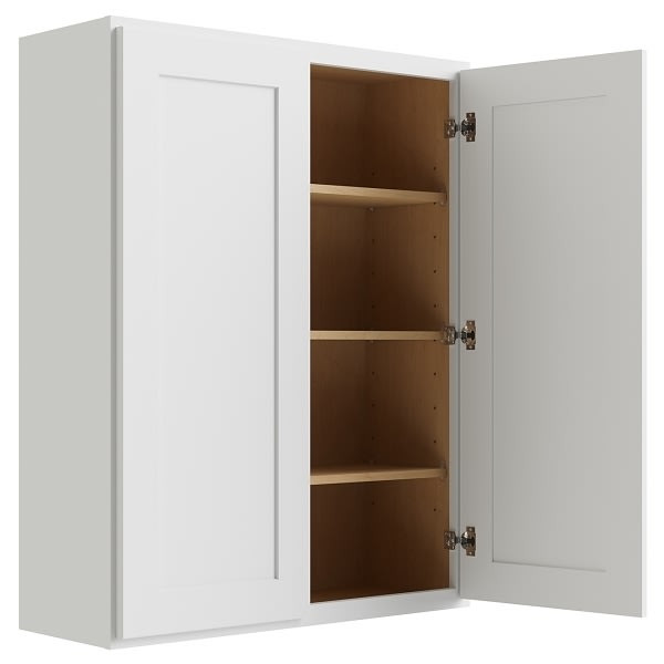 CNC CABINETRY Luxor White Wall Cabinet 33w X 42h