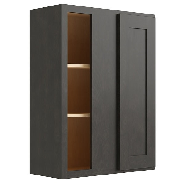CNC CABINETRY Luxor Smoky Grey Blind Wall Cabinet 36w X 36h