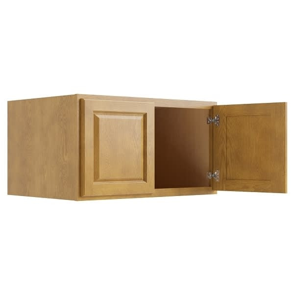 CNC CABINETRY Country Oak Wall Cabinet, 24 Deep 30w X 24h