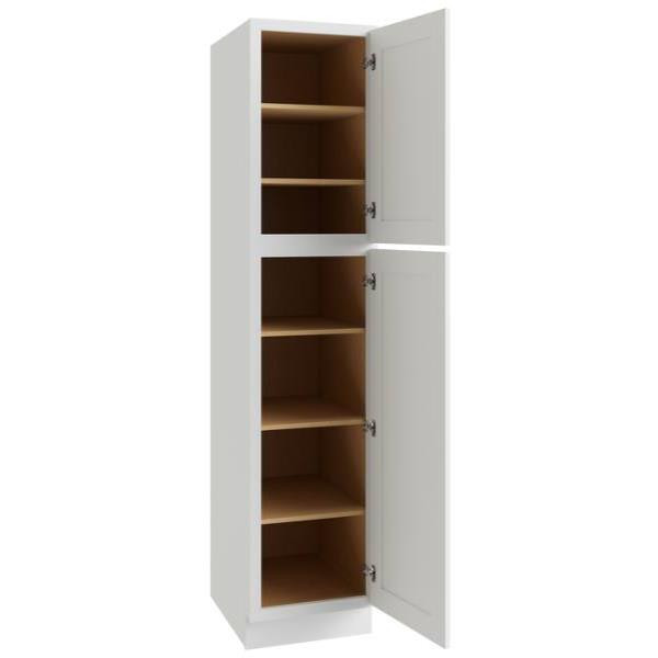 CNC CABINETRY 18 X 96 In. Luxor Left Utility Cabinet (White)