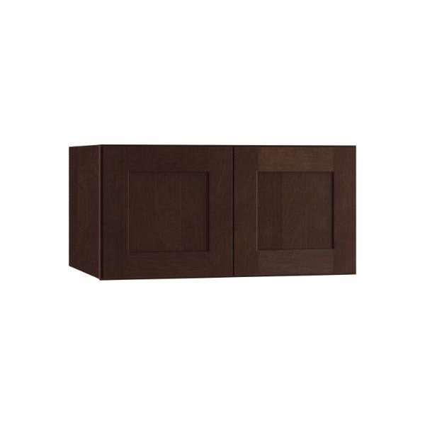 Newport 36 In. W X 24 In. D X 12 In. H Assembled Plywood Wall Bridge Kitchen Cabinet In Manganite With Soft Close