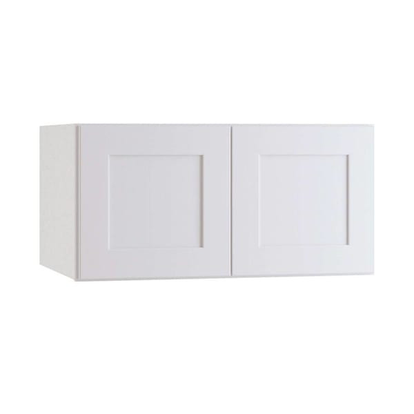Newport 36 In. W X 24 In. D X 15 In. H Assembled Plywood Wall Bridge Kitchen Cabinet In Pacific White With Soft Close